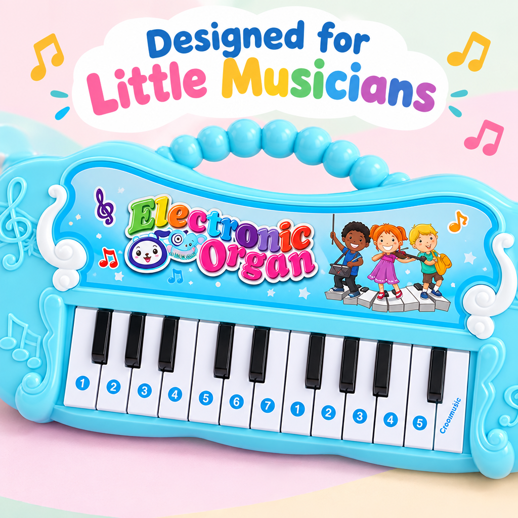Animal electronic keyboard toy close-up