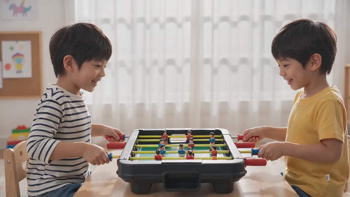 Kids Tabletop Foosball Football Game – 2-Player Mini Football Table | Age 3+